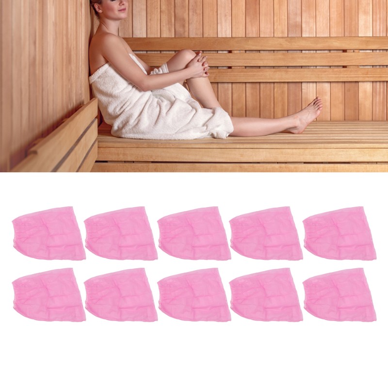 10pcs Disposable Bath Wrap Disposable Sauna Wrap With Adjustable Closure