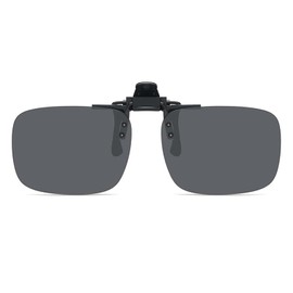 AMSNINK Pack of 2 Sunglasses Attachment Glasses Polarised Sunglasses for Glasses Wearers with Integrated UV400 Protection Make It The Ideal Companion For Outdoor Activities, 1