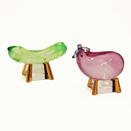 Kyoto Buddhist Altar Hayashi Crystal Spirit Horse (Cow and Horse Doll), Normal [Original Cross Set]