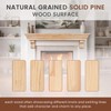 TECANA Wood Fireplace Mantel with Corbels - 54 Inch Rustic