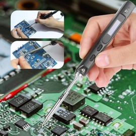 TS100 DC 12V-24V 65W Mini Portable Digital Electric Soldering Iron Welding Kit