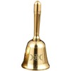 MAGICLULU Mini Brass Altar Bell with Pentagram Pattern Multi Functional