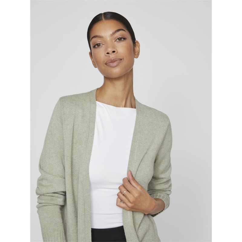 Vila Women's Basic Cardigan, Oil Green