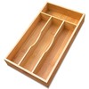 guiogc Bamboo Kitchen Drawer Silverware Organizer, 7 Inch Silverware Utensils