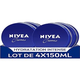 NIVEA Face, Body & Hand Cream (4 x 150ml) Moisturiser with Creamy Texture Enriched with Eucerit Multi-Purpose Moisturiser for the Whole Family