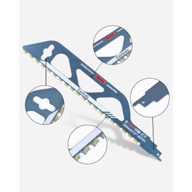 Jissta S?bels?geblatt stein, s?geblatt 305mm, Hartmetallstahl s?bels?gebl?tter fr Porenbeton, holz, metall, Ziegel, Beton, Professional S?gebl?tter S?bels?ge (S1243HM)