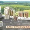 APEXCHASER Clothes Drying Rack, Foldable Drying Rack Clothing, Sturdy Metal