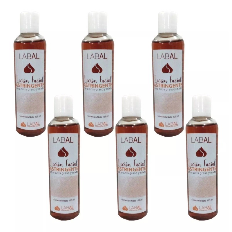 Labal 6 Loción Facial Astringente Control Piel Grasa 125ml
