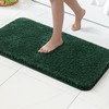 MIULEE Christmas Dark Green 3 Pieces Bathroom Rugs and Mats