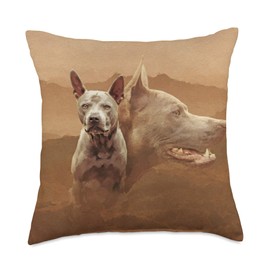 K9PrintArt Thai Ridgeback Dogs Collage Throw Pillow, 18x18, Multicolor