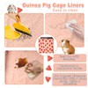 JOGEPEYO Waterproof Guinea Pig Cage Liners, Washable & Reusable Small