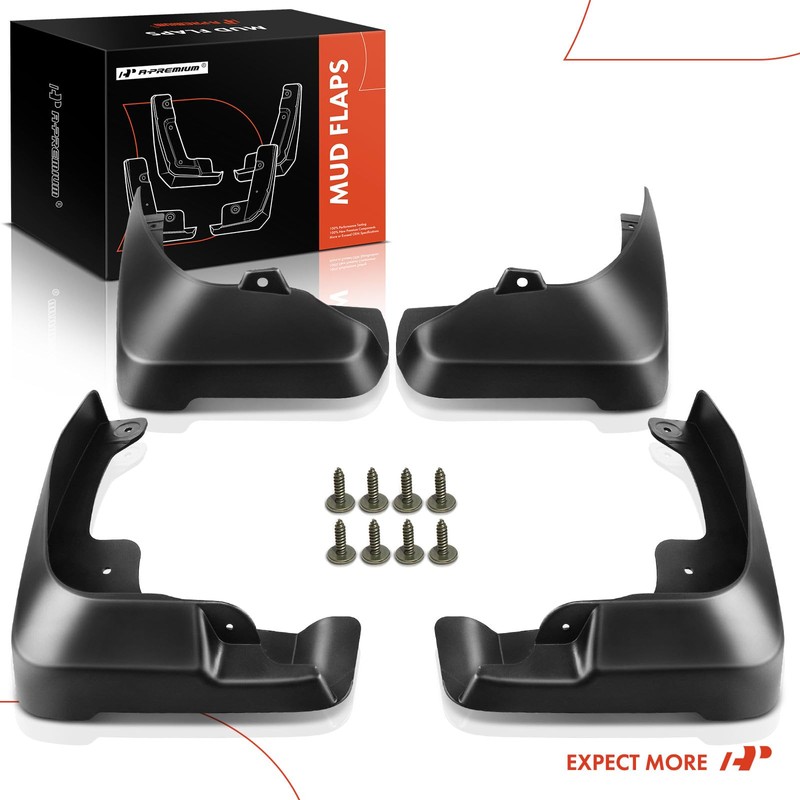 A-Premium Set of 4PCS Mud Flaps Splash Guards Mudguards Mudflaps