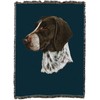 Pure Country Weavers German Shorthaired Pointer Brown Dog Woven Blanket