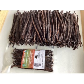 2oz Madagascar Organic Vanilla Beans Extract Exclusive Grade B. Certified USDA Organic | Weight - 2 Ounces (1/8 Lb) by FITNCLEAN VANILLA Bulk Dry Whole NON-GMO Pods