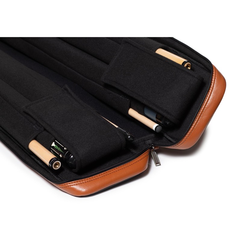 OKKO Billiard Pool Cue Soft Case Brown/Dark Brown 4x8