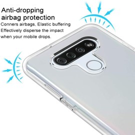 EMAX For LG Stylo 6 - Ultra Thin Soft TPU Rubber Transparent Clear Skin Case Cover