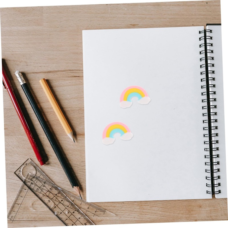 SEWACC 50pcs Rainbow Erasers Mini Erasers for Bulk Erasers Pencil