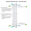 Light Saber Wall Mount Holder, Acrylic Saber Sword Stand Display,