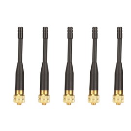 Radio Antenna SMA Female Gold Plated Short Walkie Talkie Antenna for BF 666S BF 888S UV 5R TK 240 TK 250 TK 255 PX 777 5 Packs
