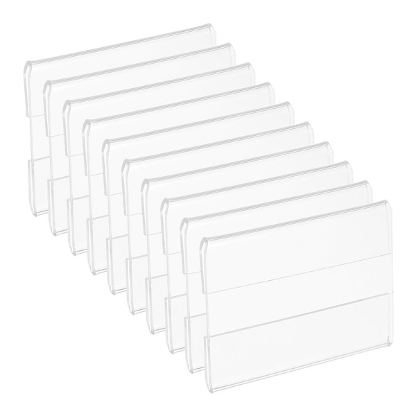 PATIKIL 1.5x2.5 Wall Mount Acrylic Sign Holder, 12Pcs Advertisement Display
