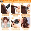 56 Pcs Velcro Hair Rollers Set with 5 Sizes, Self