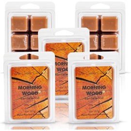 Morning Wood - Sandalwood Scent - Maximum Scented Wax Cubes/Melts- 5 Packs -10 Ounces Total- 30 Cubes