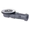 Wirquin 30723394 Slim Shower Drain with Stainless Steel Grille for