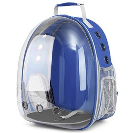 Pet Backpack Carrier,Bubble Backpack Cat Carrier,Pets and Small Dogs,Space Capsule Pet Carrier for Traveling, Walking, Hiking and Outdoor Activities (Blue)