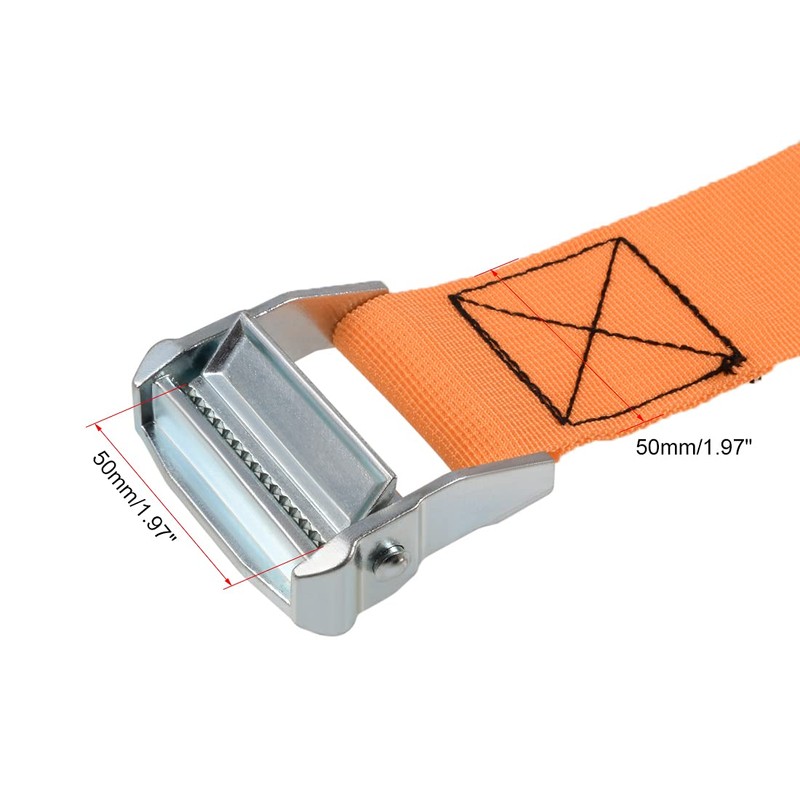 sourcing map Tie Down Strap Cam Buckle Lashing Strap 2"