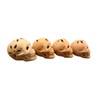 Set de 4 Cráneos de Barro Artesanías El Gran Calavera