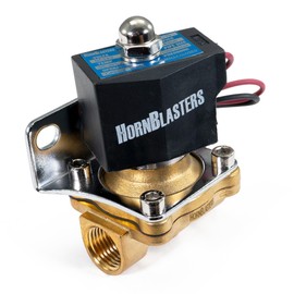 HornBlasters 24-Volt 1/2" High-Flow Electric Air Valve - 1/2" NPT - 217 PSI Max Pressure