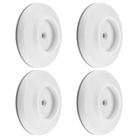 Pack of 4 Baby Safety Wall Protection Pads, Baby Wall Saver No Drilling for Baby Stair Gate Door Safety Gate Stair Gate Protects Pet Stairs Doors Walls Children Dog Wall Protection Pads (Round)