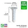 TOGGLER ALLIGATOR AF6 Flanged Anchor, Polypropylene, Made in US, For