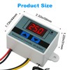 Digital LCD Display Temperature Controller XH-W3001, DC 12V 120W Thermostat