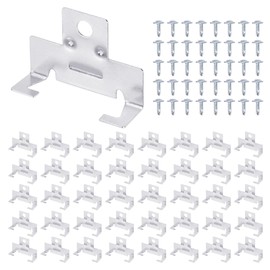 PATIKIL 40 Pcs Recessed Light Clips Downlight Housing C Clips, 304 Stainless Steel Can Light Clip with Fixture Screws for 5 to 6 Inch Retrofit Cans Down Light Recessed Lighting