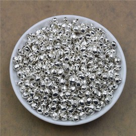 LUMoony 50 x Jingle Bells Metal Bells for Crafts Christmas Copper Bells Craft Bells Pendant Mini Bells Christmas Decorations for Jewellery Making Decoration