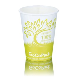 Compostable Paper Cups: Pack of 50-8oz (227ml) or 12oz (340ml) Eco Friendly 100% Compostable Single Wall Paper Coffee Cups (8oz (227ml) 50 Pack)