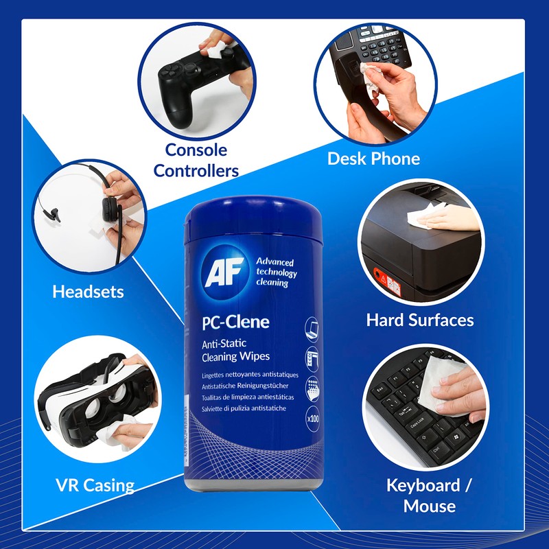 AF Anti Static PC Cleaning Wipes - for PC &