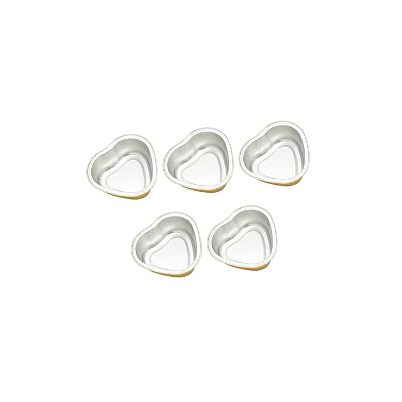 Dorado Tazón para Depilar 5 Piezas, Metal en Forma de