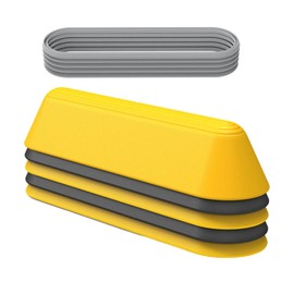 MagiDeal 5 Pieces Kids Balance Beams Coordination Motor Skills Stepping Stones for Kids for Indoor Outdoor Game Training Toy Preschool, Yellow Black