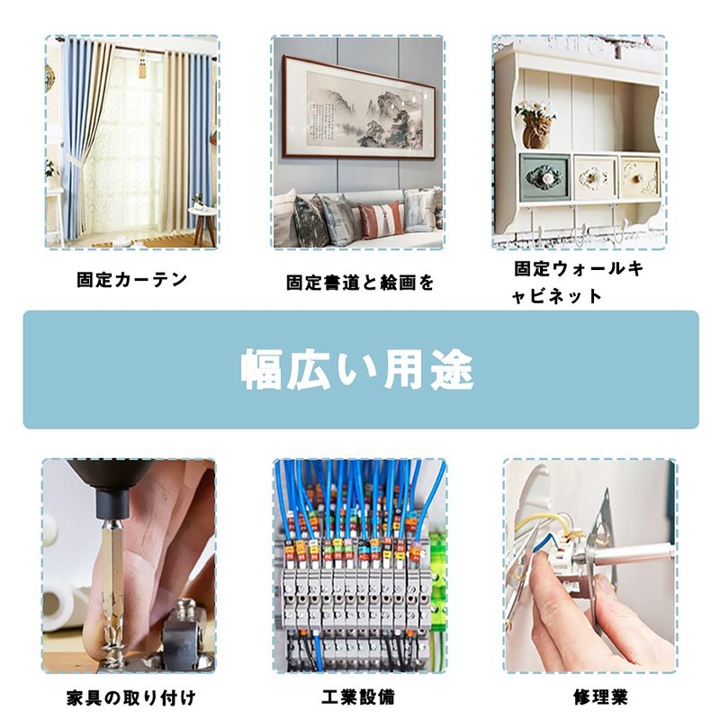 10 Different Sizes, 200 pcs, Board Anchor, Screw Set, Hollow