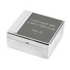THINGS REMEMBERED Engraved Silver and Gunmetal Keepsake Box (Free Customization)