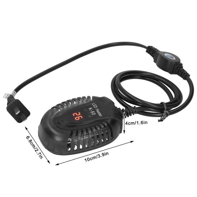 Submersible Aquarium Heater Fish Tank LED External Thermostat Quartz Heating
