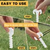 QIANCSJ Pack of 10 Tent Pegs, Tent Pegs, Camping Screws,