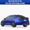 Reflector Tint Overlays Compatible with 2019-2025 Toyota Corolla Sedan