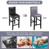YISUN Waterproof Bar Stool Covers, Set of 2, Stretch PU
