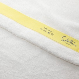Growing Towel Yellow Ribbon Body (Sports Towel) (Shiro)