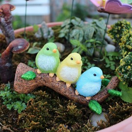 Bird Figurine | Birds on Branch Sculpture,Resin Ornaments Hangable Modern Sculpture for Outdoor Porch Living Room Bathroom