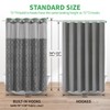 eachope Charcoal Grey No Hook Shower Curtain and Fabric Liner