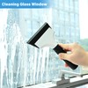 Gomake 2PCS Small Rubber Squeegee Ice Scraper Window Shower Squeegee,Auto